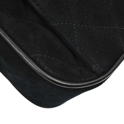 Chanel Black Suede Shoulder Bag