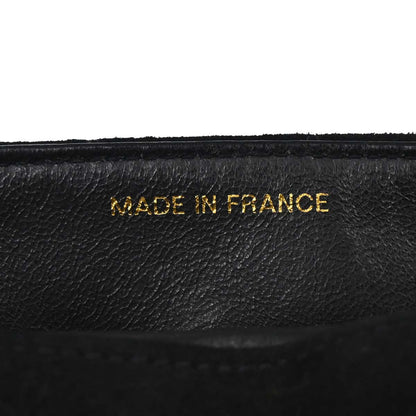 Chanel Black Suede Shoulder Bag