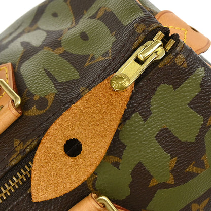 Louis Vuitton Khaki Monogram Graffiti Speedy 30 Handbag M92194