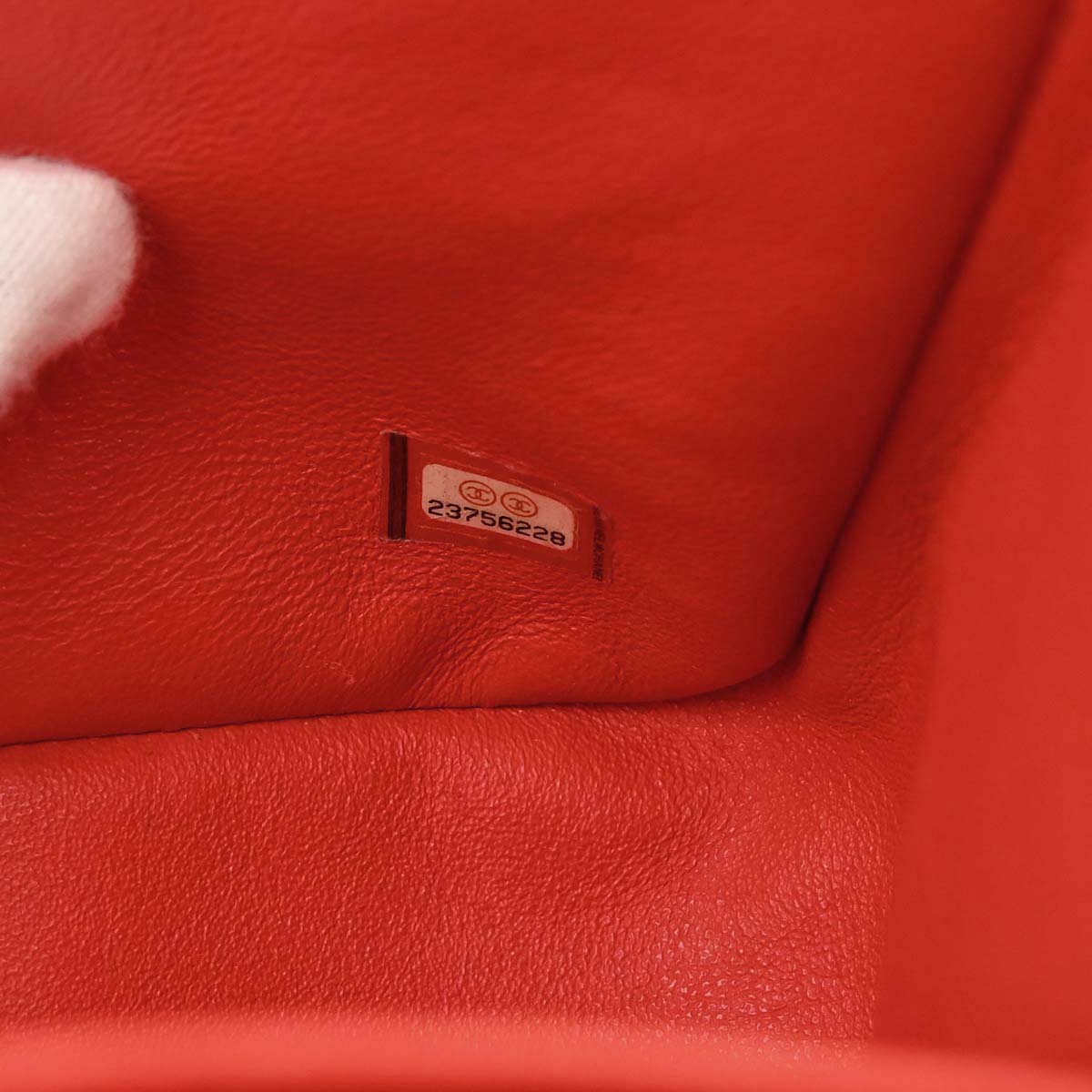 Chanel Red Lambskin Jumbo Classic Double Flap Shoulder Bag