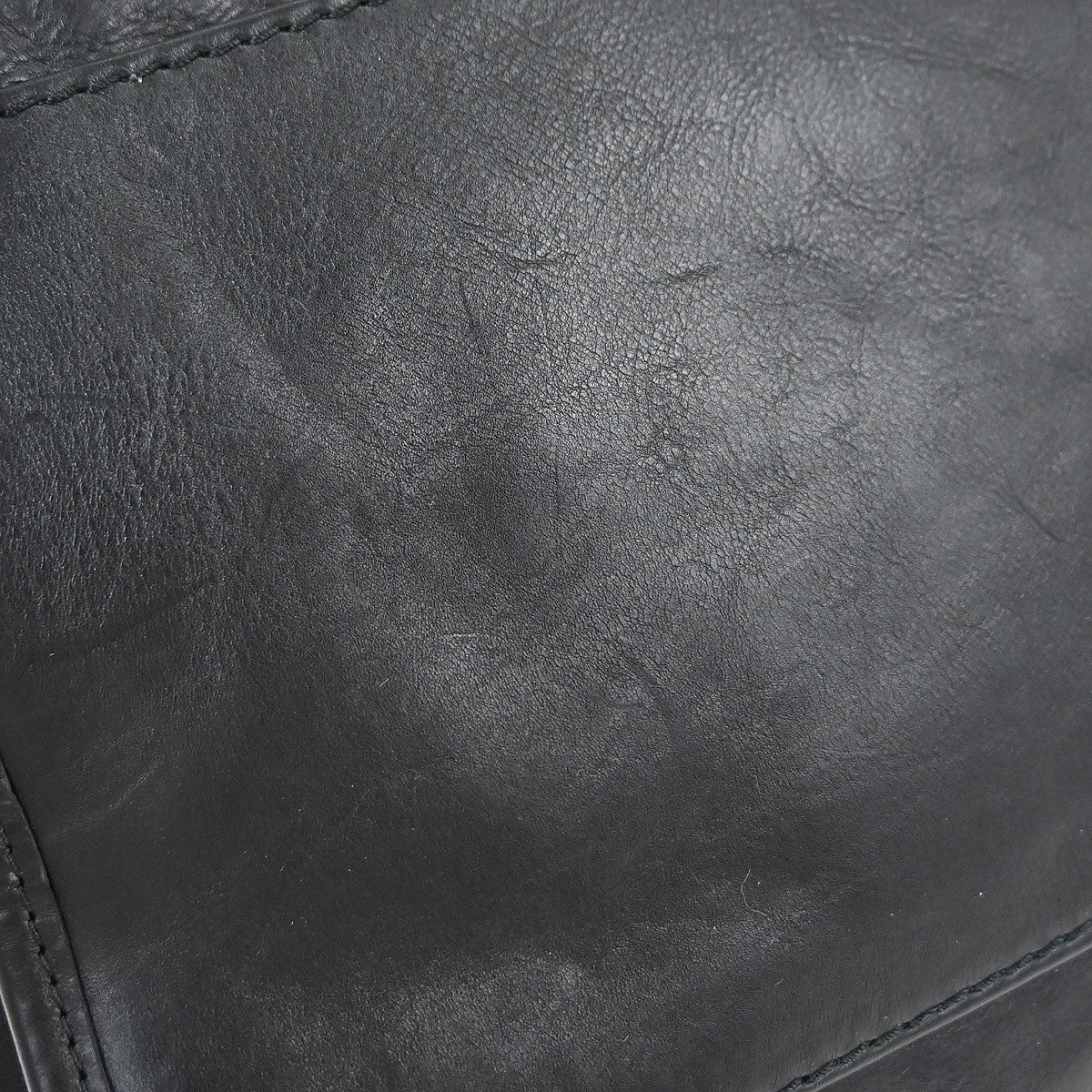 Gucci Black Leather Soft Stirrup Tote Bag