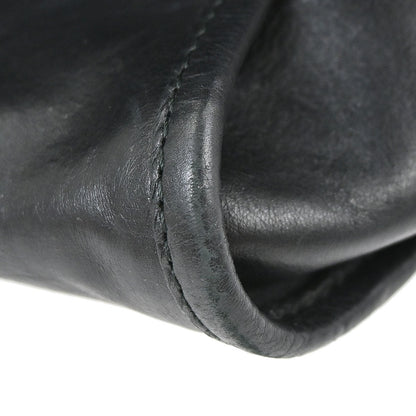 Gucci Black Leather Soft Stirrup Tote Bag