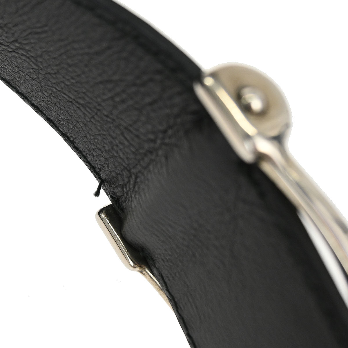 Gucci Black Leather Soft Stirrup Tote Bag