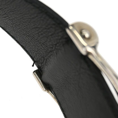 Gucci Black Leather Soft Stirrup Tote Bag