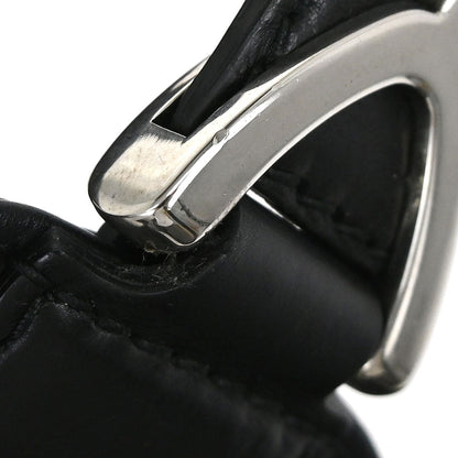 Gucci Black Leather Soft Stirrup Tote Bag
