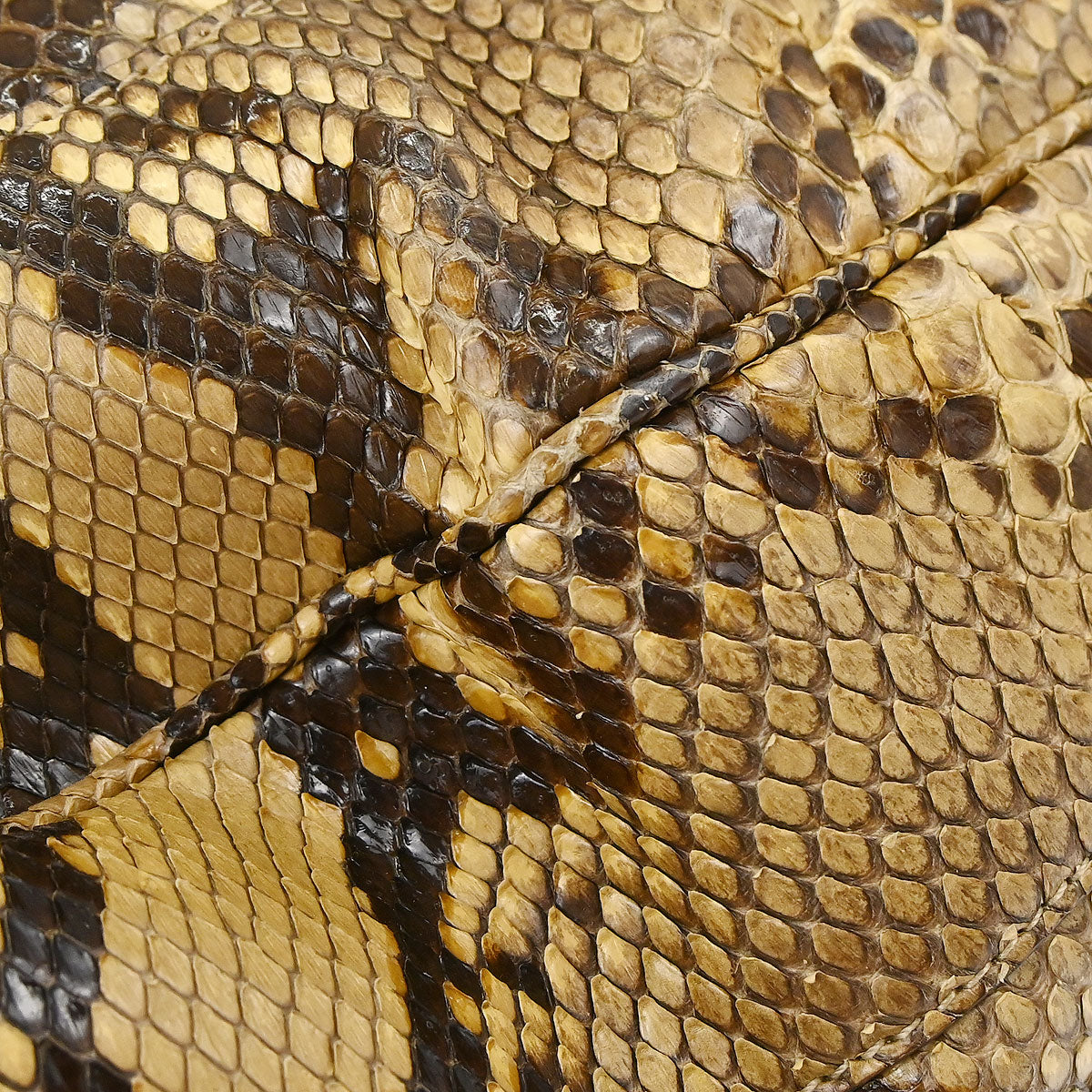Gucci * Beige Python Bamboo 2way Handbag