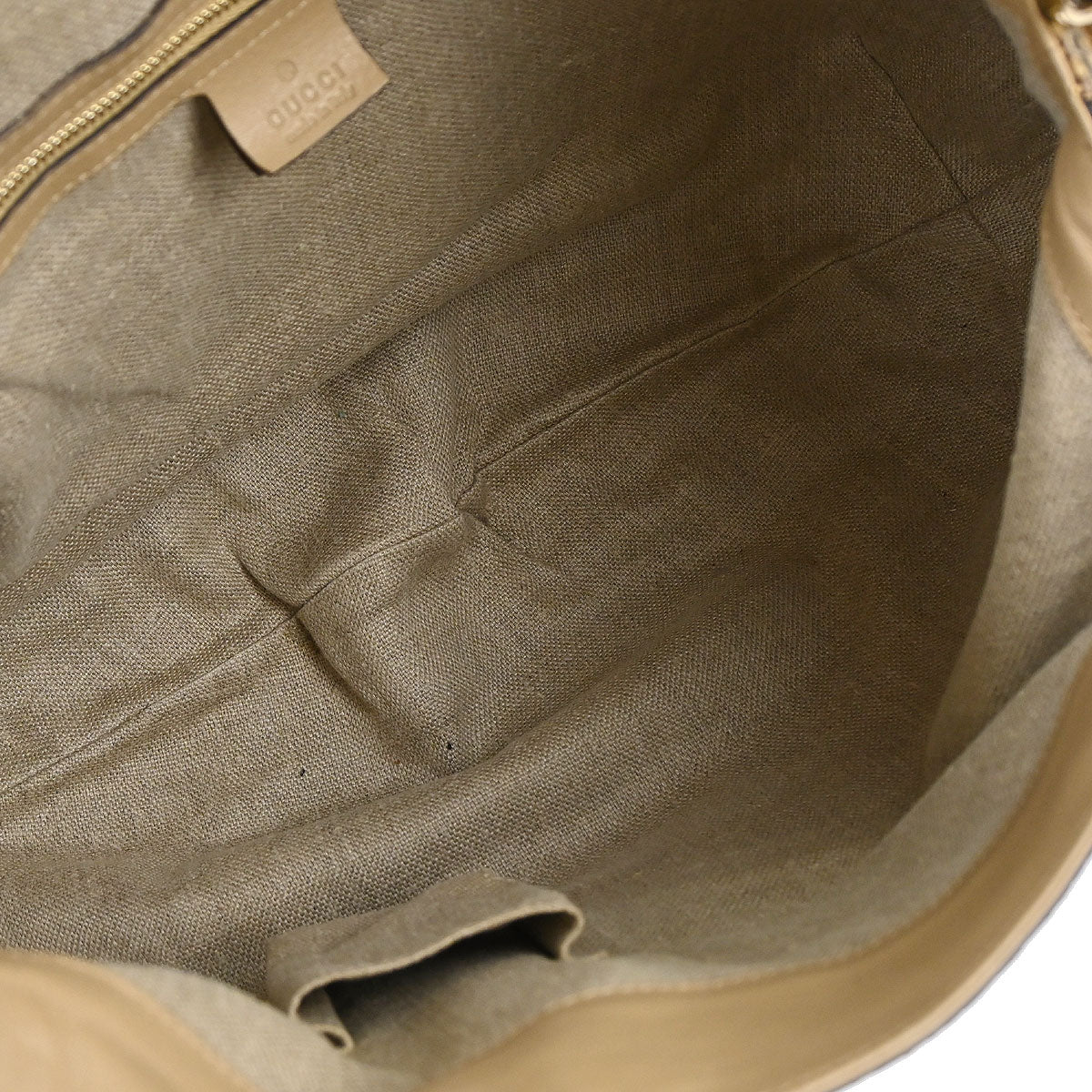 Gucci * Beige Python Bamboo 2way Handbag