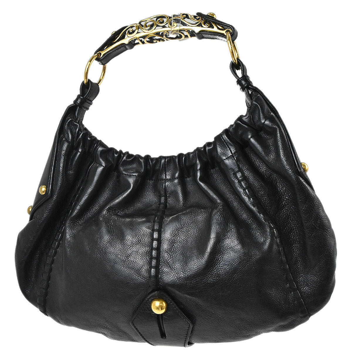 Yves Saint Laurent Black Mombasa Vincennes Handbag