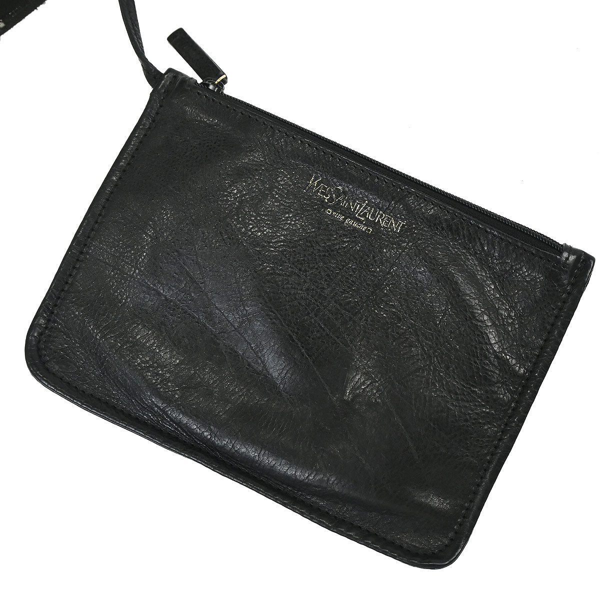 Yves Saint Laurent Black Mombasa Vincennes Handbag