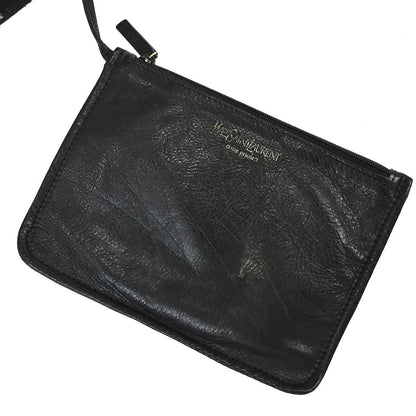 Yves Saint Laurent Black Mombasa Vincennes Handbag