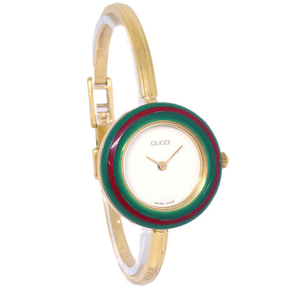 Gucci 11/12.2 Change Bezel Chameleon Quartz Watch SS