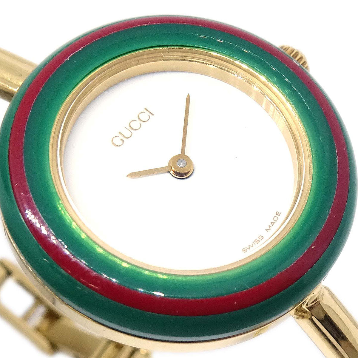 Gucci 11/12.2 Change Bezel Chameleon Quartz Watch SS
