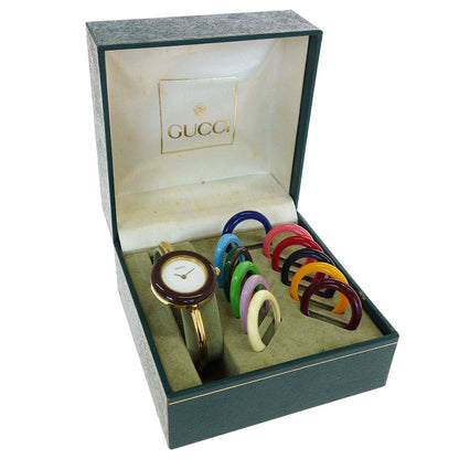 Gucci 11/12.2 Change Bezel Chameleon Quartz Watch SS