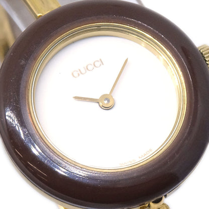 Gucci 11/12.2 Change Bezel Chameleon Quartz Watch SS