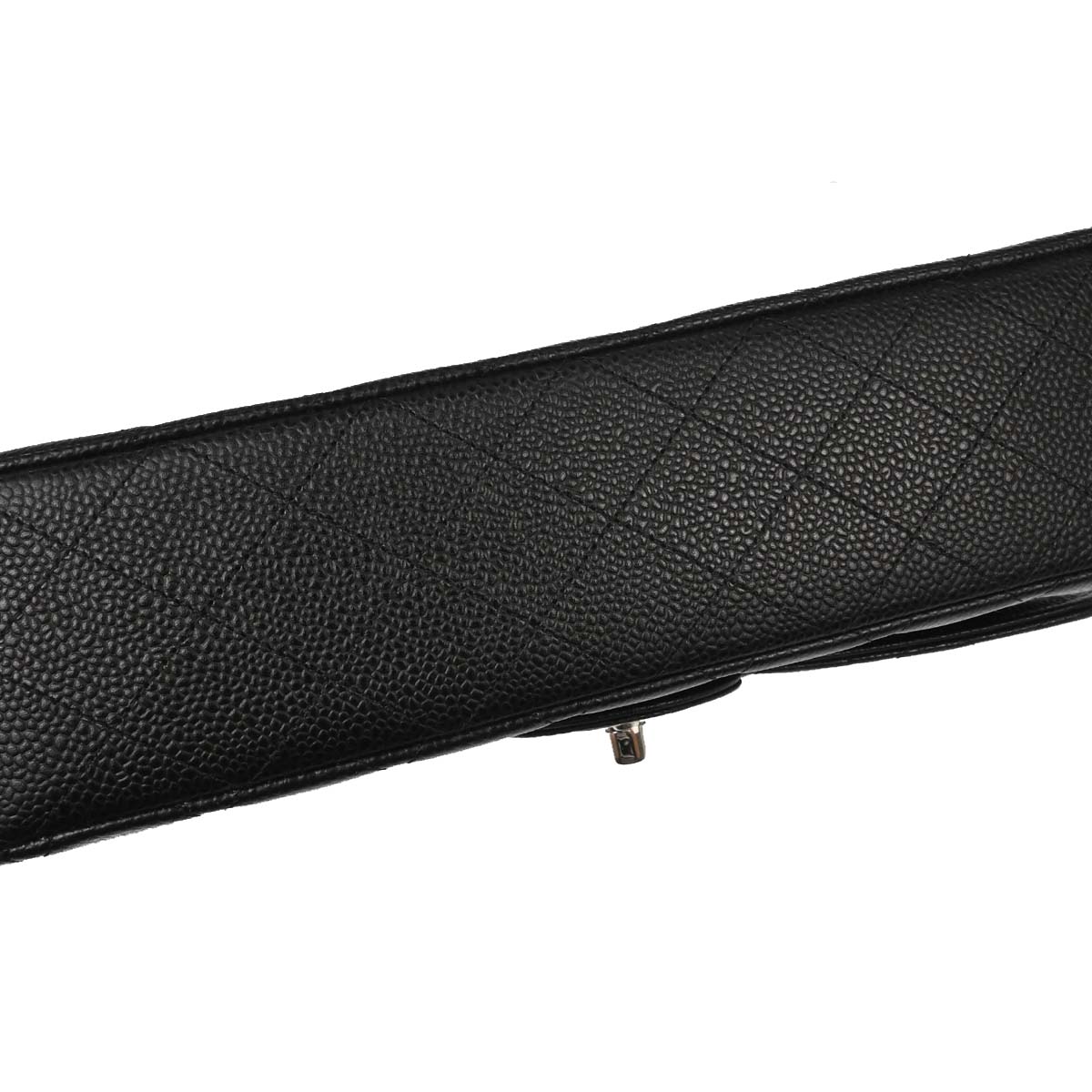 Chanel Black Caviar Skin Medium Classic Double Flap Shoulder Bag