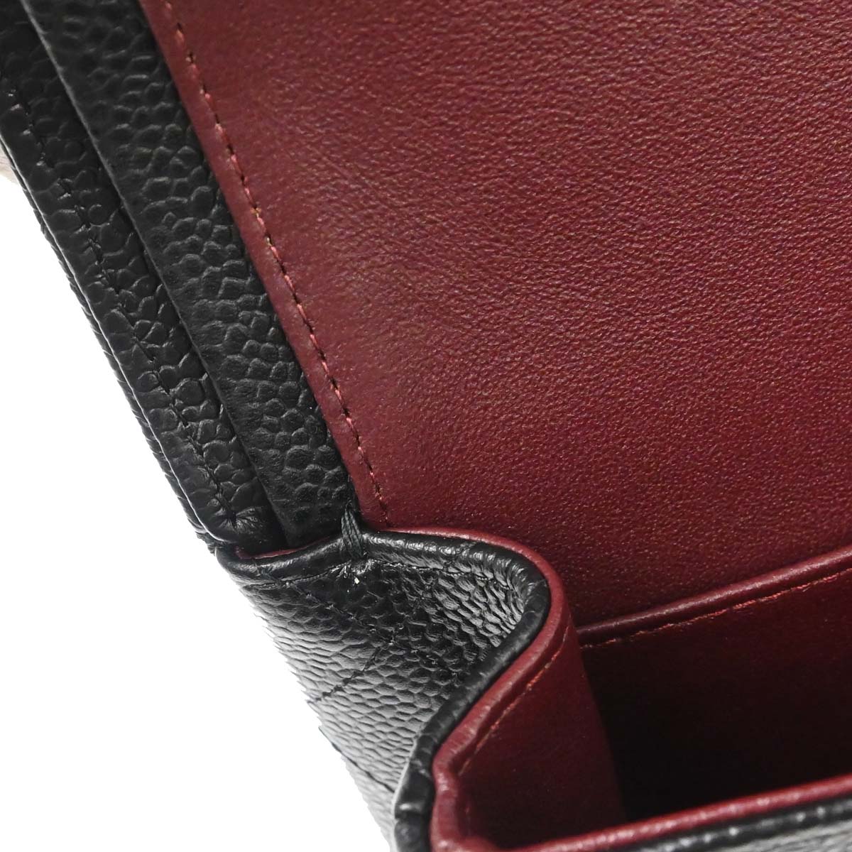 Chanel Black Caviar Skin Medium Classic Double Flap Shoulder Bag