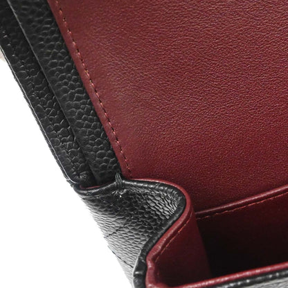 Chanel Black Caviar Skin Medium Classic Double Flap Shoulder Bag