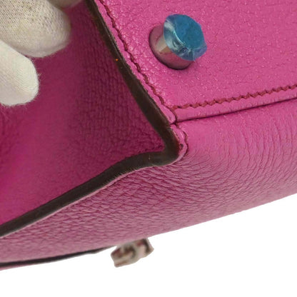Hermes Fuchsia Coromandel Kelly 28 Sellier 2way Shoulder Handbag