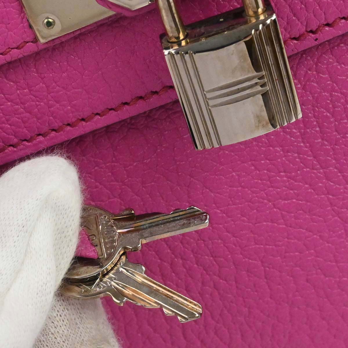 Hermes Fuchsia Coromandel Kelly 28 Sellier 2way Shoulder Handbag