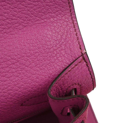 Hermes Fuchsia Coromandel Kelly 28 Sellier 2way Shoulder Handbag