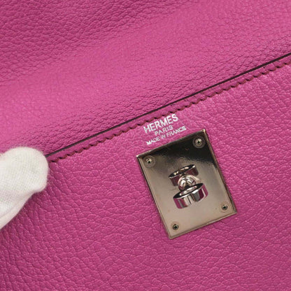 Hermes Fuchsia Coromandel Kelly 28 Sellier 2way Shoulder Handbag