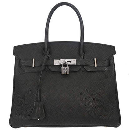 Hermes Black Togo Birkin 30 Handbag
