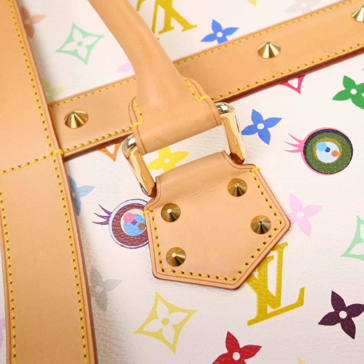 Louis Vuitton White Eye Love Monogram Sac Gigantic Handbag M92057