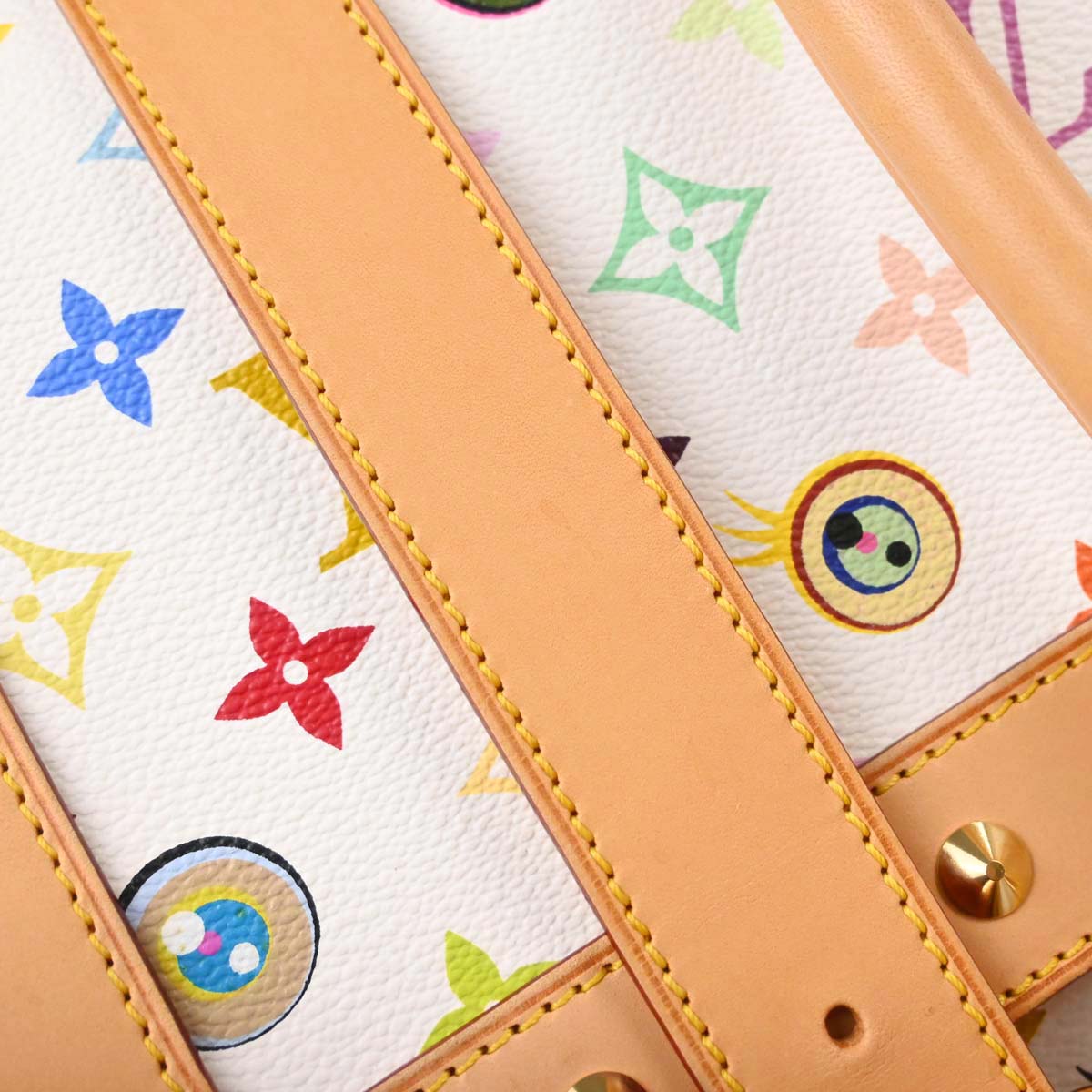 Louis Vuitton White Eye Love Monogram Sac Gigantic Handbag M92057