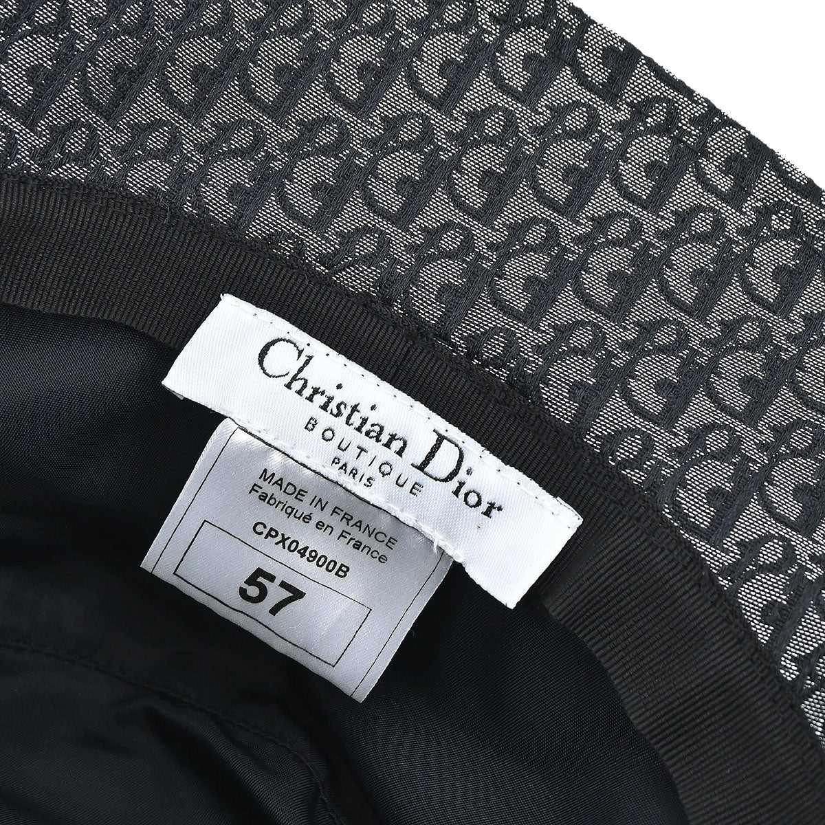 Christian Dior Street Chic Trotter Hat Black #57