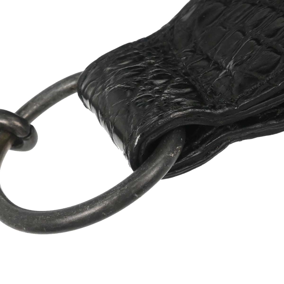 Bottega Veneta * Black Lambskin Crocodile Intrecciato 2way Hobo Handbag