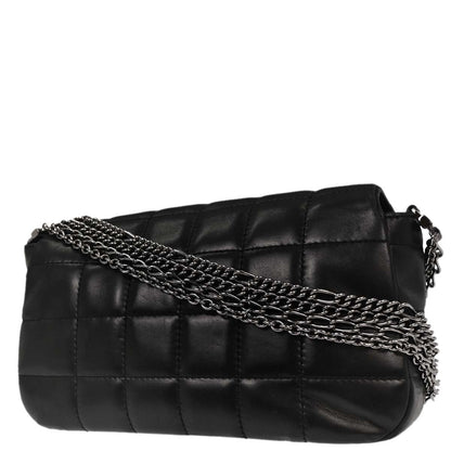Chanel Black Lambskin Choco Bar Handbag