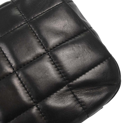 Chanel Black Lambskin Choco Bar Handbag