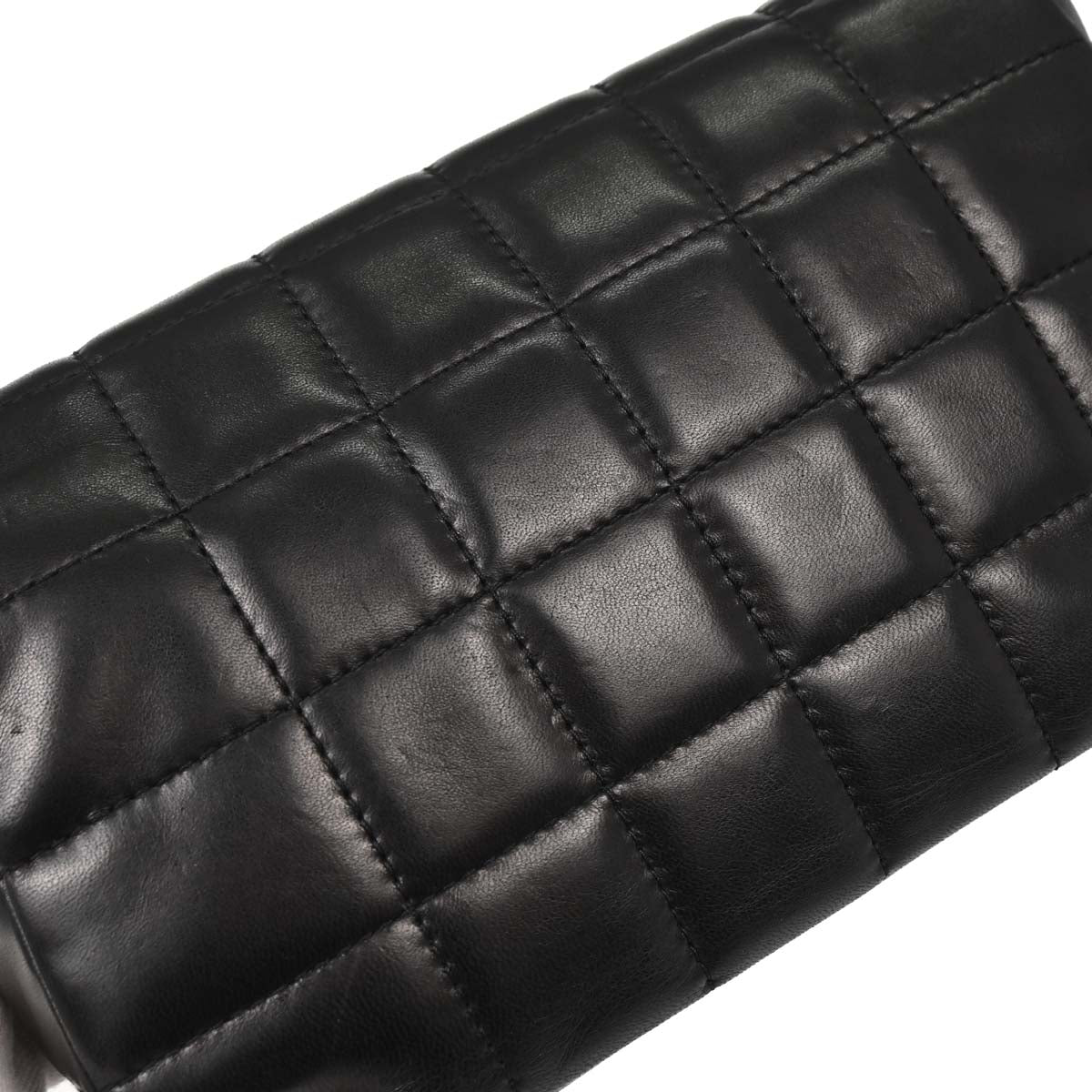 Chanel Black Lambskin Choco Bar Handbag
