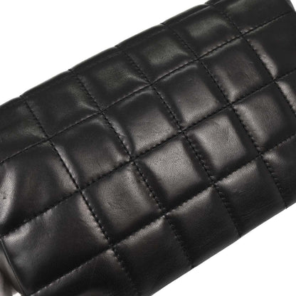 Chanel Black Lambskin Choco Bar Handbag
