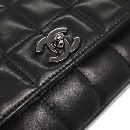 Chanel Black Lambskin Choco Bar Handbag