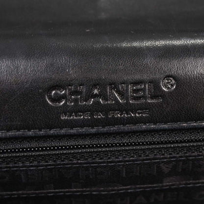 Chanel Black Lambskin Choco Bar Handbag