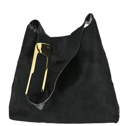 Gucci Black Pony Hair Shoulder Bag