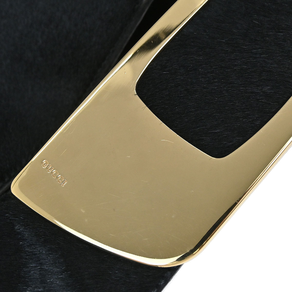 Gucci Black Pony Hair Shoulder Bag