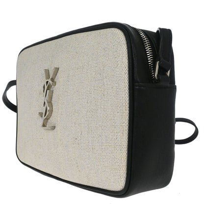 Saint Laurent Black Lambskin Lou Camera Bag Shoulder Bag