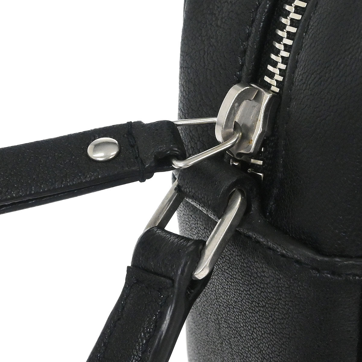 Saint Laurent Black Lambskin Lou Camera Bag Shoulder Bag