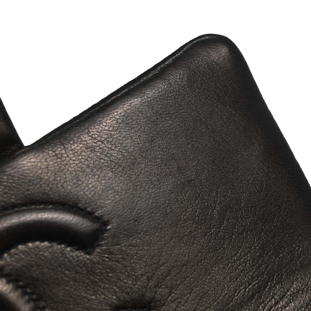 Chanel Black Lambskin Mini Classic Square Flap Shoulder Bag 17