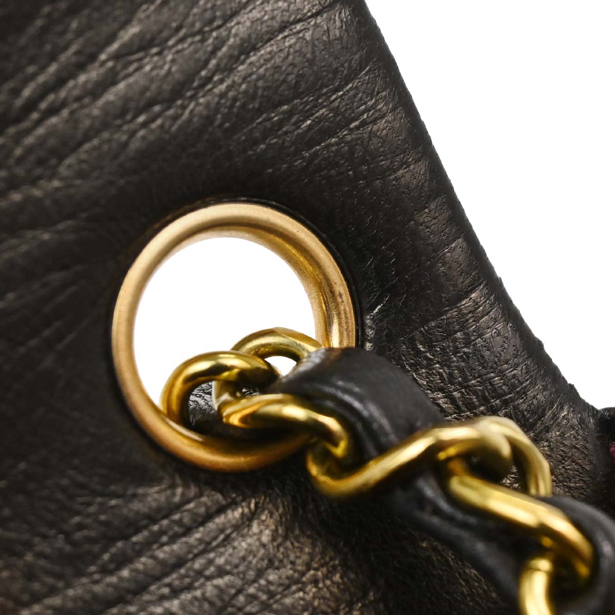 Chanel Black Lambskin Mini Classic Square Flap Shoulder Bag 17