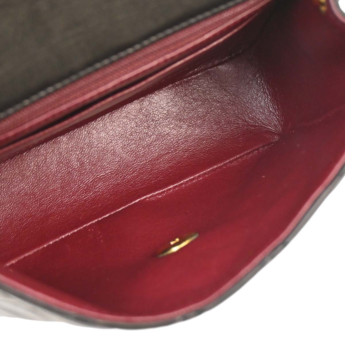 Chanel Black Lambskin Mini Classic Square Flap Shoulder Bag 17