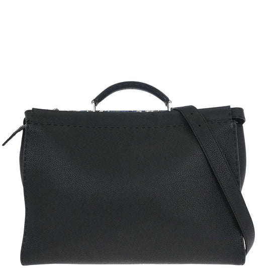 Fendi Black Selleria Peekaboo Fit 2way Shoulder Handbag