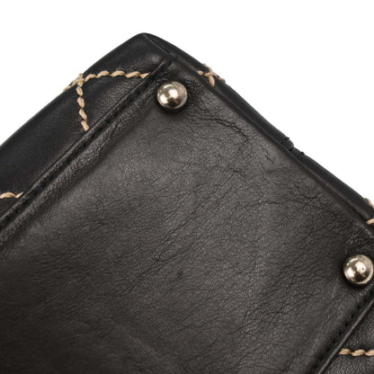 Chanel Black Calfskin Wild Stitch Handbag