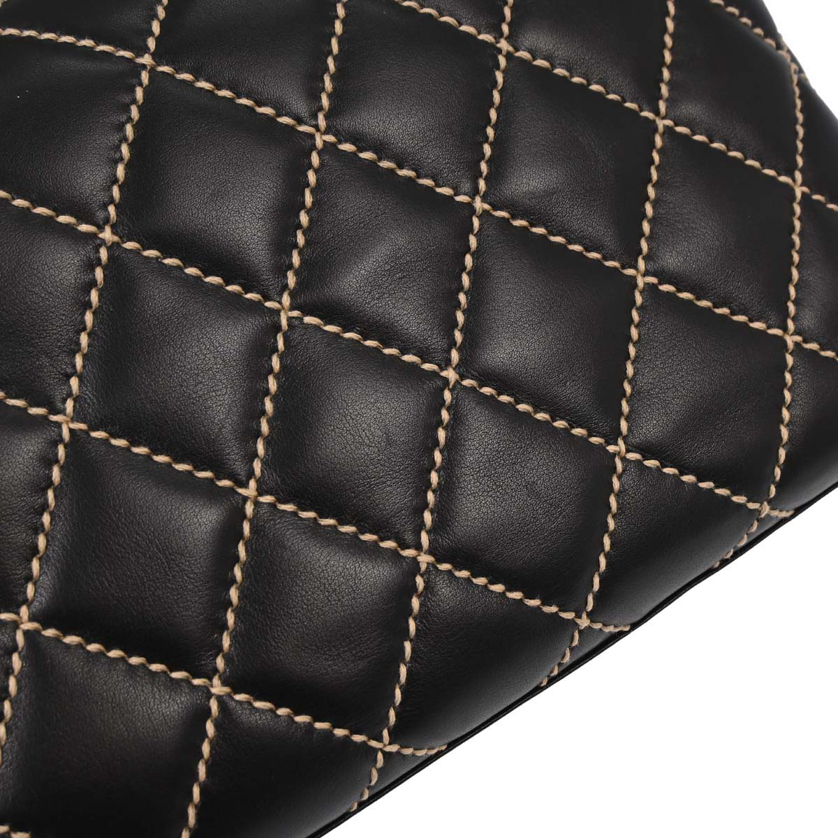 Chanel Black Calfskin Wild Stitch Handbag