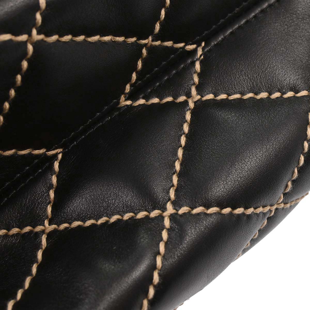 Chanel Black Calfskin Wild Stitch Handbag