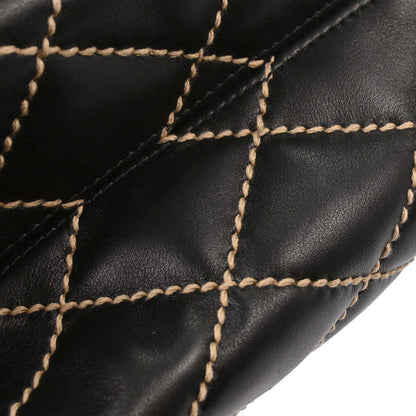 Chanel Black Calfskin Wild Stitch Handbag