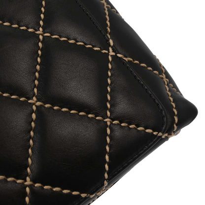Chanel Black Calfskin Wild Stitch Handbag