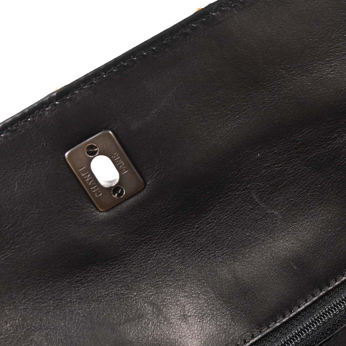 Chanel Black Calfskin Wild Stitch Handbag